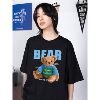 Áo Thun Nam Nữ Unisex BEAR Gấu Mới Trend Hè, Oversize Cotton Dày Dặn Hình In Sắc Nét