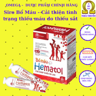 Siro bổ máu hematol bổ sung axit folic cho bà bầu, người thiếu máu do thiếu sắt