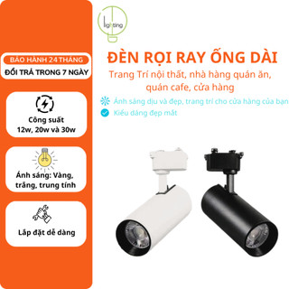 Đèn rọi ray ,đèn rọi ống bơ cob công suất 10w/ 12w / 20w / 30w, trang trí shop- chưa kèm ray