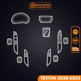 Dán PPF trong suốt bảo vệ nội thất xe MITSUBISHI Triton 2019-2023 T-Home&More