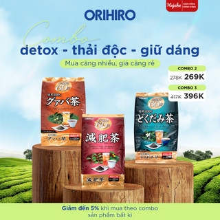 Tinh Chất dưỡng Trà Hỗ Trợ Giảm Cân - Detox Orihiro Nhật Bản (60 gói)