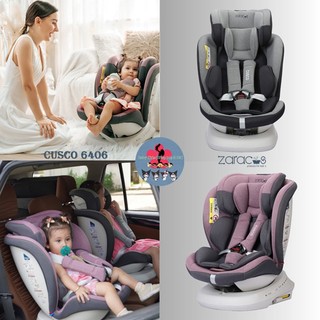 Ghế ngồi ô tô trẻ em xoay 360 có isofix, 0 - 12 tuổi - ZARACOS CUSCO 6406