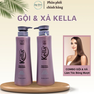 Dầu Gội - Xả kella phục hồi tóc hư tổn Kella Expert Nurse 780ml