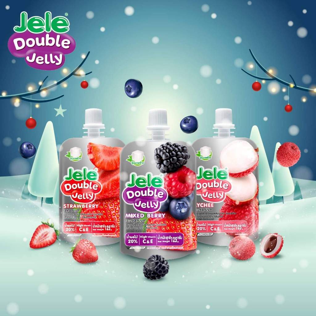 Nước thạch Jele double jelly Thái Lan (có thạch dừa)