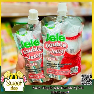 Nước thạch Jele double jelly Thái Lan (có thạch dừa)