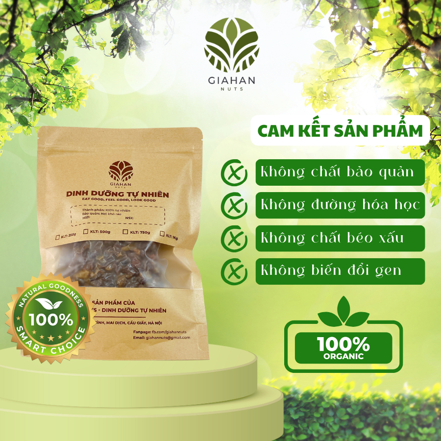 Nho khô loại ngon nhập khẩu Ấn Độ không đường vị chua ngọt, hạt nhỏ, dẻo, tốt cho sức khỏe