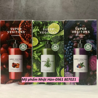 Sữa rửa mặt rau củ Super Vegitoks Chai lớn 300ml