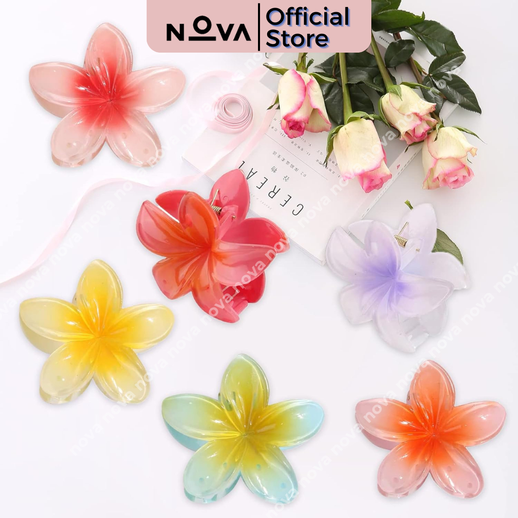 Kẹp Tóc Hoa Sứ Nhiều Màu Dành Cho Nữ