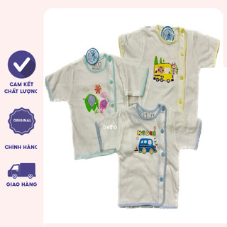Áo Sơ Sinh Bác Sĩ Tay Ngắn Jou cho Bé Trai/ Bé Gái [Chính Hãng vải cotton 100% cao cấp]