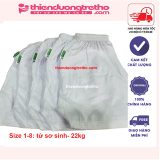 Quần Cotton Ngắn Trắng cho bé từ sơ sinh