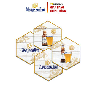 Combo 4 lót ly hoegaarden - quà tặng không bán