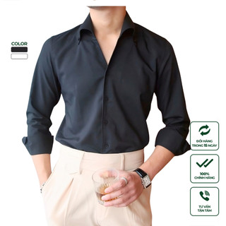 Áo Sơ Mi Nam Dài Tay Cao Cấp Harold Cổ Button Down Sang Trọng Đi Chơi Cotton, Chống Nhăn, Thấm Hút Mồ Hôi, Slimfit