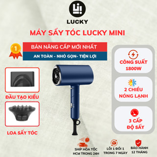 Máy Sấy Tóc Mini HOKU 1800W Với 3 Chức Năng Sấy Ion Âm Chăm Sóc Tóc 2 Chiều Nóng Lạnh MST03 