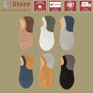   Free Ship  7 Đôi Vớ Tất Lười nam cổ ngắn chất liệu cotton co giãn kháng khuẩn khử mùi thoáng khí mềm mại thời trang 