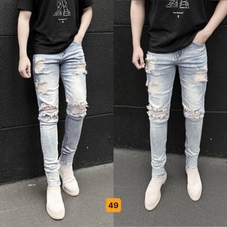 Quần Jean Nam Chất Co Giãn, Không Bai Màu, Dáng Ôm Body, Hit Hót (ảnh kèm video) Thời Trang Phong Cách Luty Shop ms8535