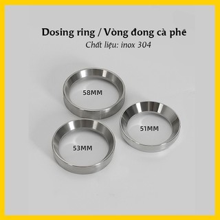  Vòng Đong Cà Phê Inox Hít Nam Châm Size 51mm,53mm và 58mm |  Inox Dosing Ring 