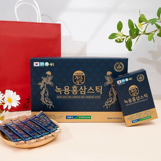 Nước Hồng Sâm Nhung Hươu Nguyên Chất Stick HÀN QUỐC, Hộp 30 gói x 10ml