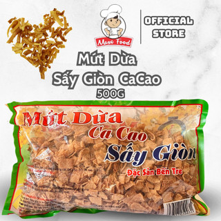 Gói 500g mứt dừa vị cacao sấy giòn maxifood