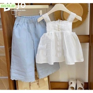 Bộ hè bé gái Sofia áo thô quần dài