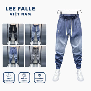 Quần Jean Nam Túi Chéo 3 Màu Cực Hot, Quần Bò Nam Jogger Bo Gấu Cạp Chun Dễ Mặc - JEAN203