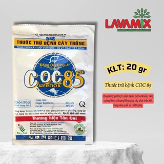 COC 85 - Thuốc trừ nấm bệnh thán thư, rỉ sắt, phấn trắng trên cây trồng (gói 20g) | Green House