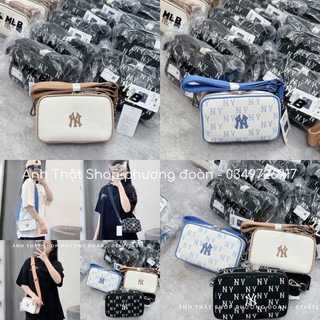 Túi Đeo Chéo NY MLB Hoạ Tiết Monogram Size 20cm BẢN XUẤT XỊN