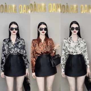 Áo sơ mi họa tiết,sơ mi họa tiết cổ nhọn