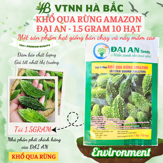 Khổ Qua Rừng Amazon Đại An - 1.5 Gram 10 Hạt, Hạt Giống Nảy Mầm Tốt, Năng Suất Cao, Trông Quanh Năm
