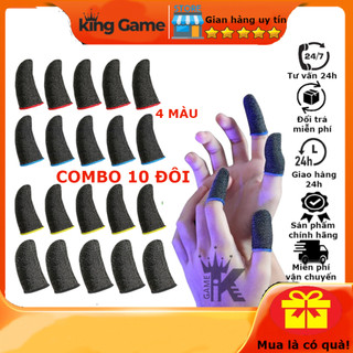 COMBO 10 găng tay chơi Game, bao tay chơi Game sợi Nano thế hệ mới, sợi dệt siêu nhạy, kháng mồ hôi.