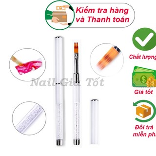 Cọ ombre mái thưa cán đá vẽ móng nail hàng xịn