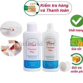 Nước lau sơn gel móng, nước rửa cọ lau gel Sina 60ml
