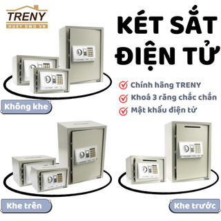 Két sắt điện tử EA - chính hãng TRENY, két sắt mini, két sắt điện tử, két sắt thông minh có khoá mật mã
