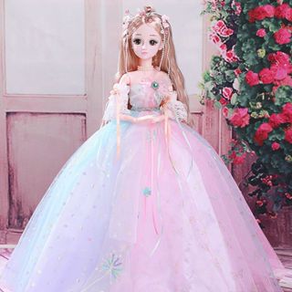 Búp bê công chúa 60cm, đồ chơi búp bê cỡ lớn cho bé gái có khớp búp bê barbiecó phát nhạc AD1777