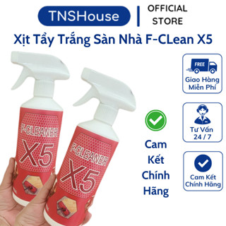 Nước Tẩy Trắng Vệ Sinh Sàn Nhà Dạng Xịt F-Cleaner X5 650ml Làm Sạch Bề Mặt Sàn Đá Hóa Đường Chỉ Gạch