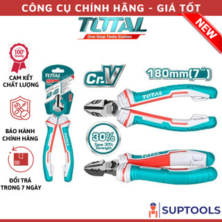 Kìm cắt cao cấp 7"/180mm total tht230706s kềm tiết kiệm 30% sức mạnh