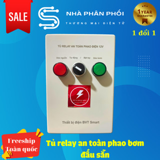 Tủ đấu nối sẵn Relay an toàn phao bơm 12v