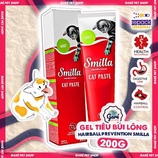 Gel búi lông Smilla cho Mèo hỗ trợ đào thải búi lông tiêu búi lông Hairball Gel nhập Đức Garé