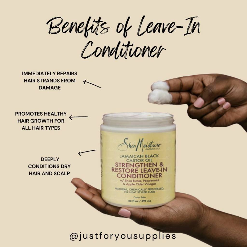 Shop'LILA.XẢ KHÔ SHEAMOISTURE SHEA MOISTURE JAMAICAN BLACK CASTOR OIL REPARATIVE LEAVE-IN CONDITIONE