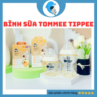 Bình sữa PPSU ty tự nhiên Tommee Tippee Closer to Nature 150ml/260ml (có đổi núm) MECAHEO