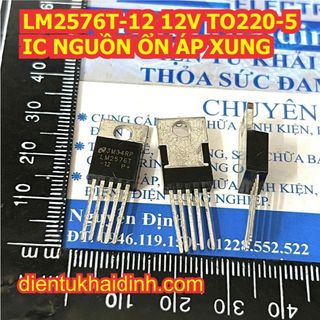 5 con LM2576T-12 12V LM2576T 12 LM2576 TO220-5 IC nguồn giảm áp BUCK POWER kde1494