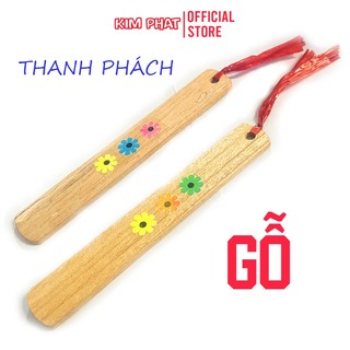 Set 2 Chiếc Thanh Phách GỖ, Thanh Gõ Nhịp Điệu Học Nhạc
