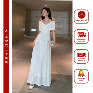  Đầm Dài Trễ Vai Dự Tiệc Sang Trọng BBSTORE'S -D2696