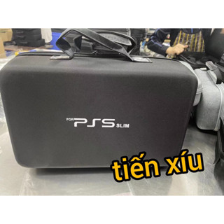 Vali du lịch Ps5 Slim (chỉ dùng cho PS5 SLIM console) balo túi xách Va li mang theo máy ps5 slim để dock sạc 2 tay cầm