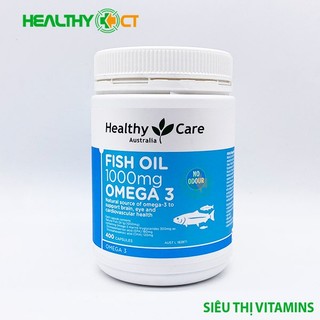 Dầu cá healthy care fish oil 1000mg omega 3 lọ 400 viên