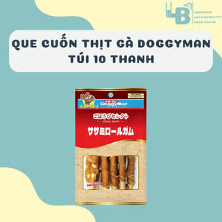 Que cuộn thịt gà ăn vặt cho chó doggyman