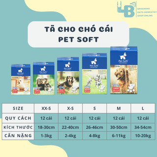 Tã bỉm cho chó cái pet soft