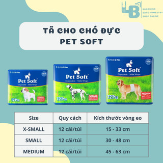 Tã cho chó đực pet soft