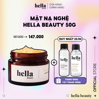 Mặt nạ nghệ dưỡng trắng giảm thâm Hella Beauty 100% tinh chất nghệ an toàn cho da nhạy cảm