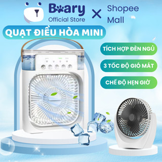 Quạt điều hoà phun sương mini quạt hơi nước METIS để bàn 3 chế độ gió dung tích bình chứa nước 600ml