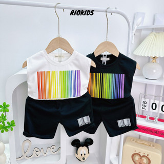 [8-27kg] Bộ ba lỗ quần đùi cotton Minky Mom, quần áo đồ bộ sát nách năng động thể thao BL8